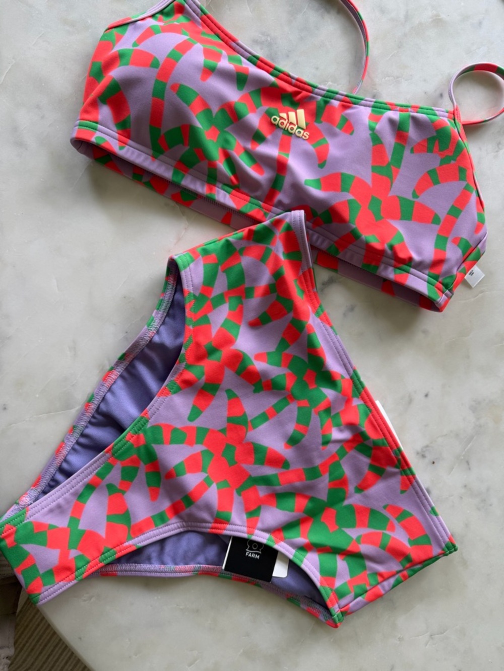 NWT Adidas x Farm Rio Bikini Set – Vibrant Print – Women’s (Calab Collection)